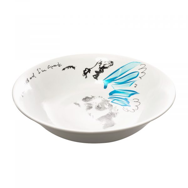 Nike blue salad bowl