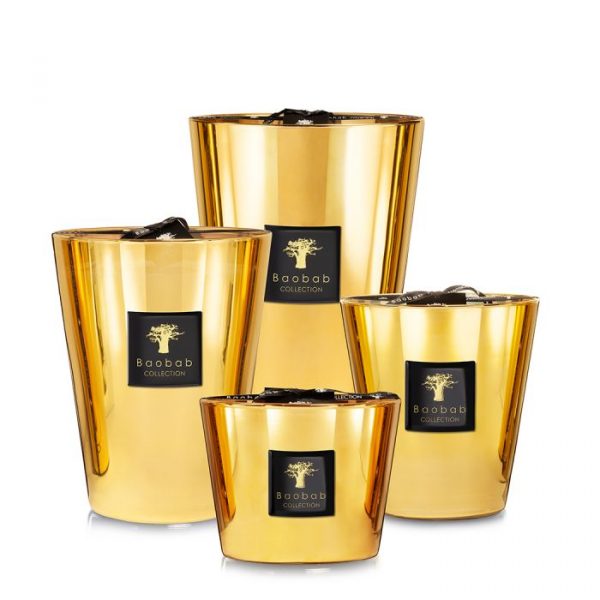 Baobab Aurum gold candle