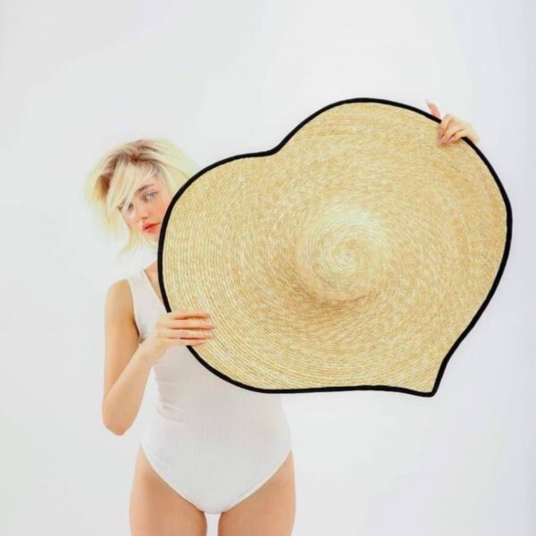 Savapile straw hat heart