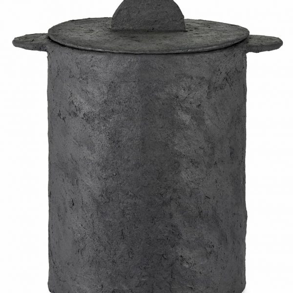 Serax Basket + Lid + Linen Bag Black Earth