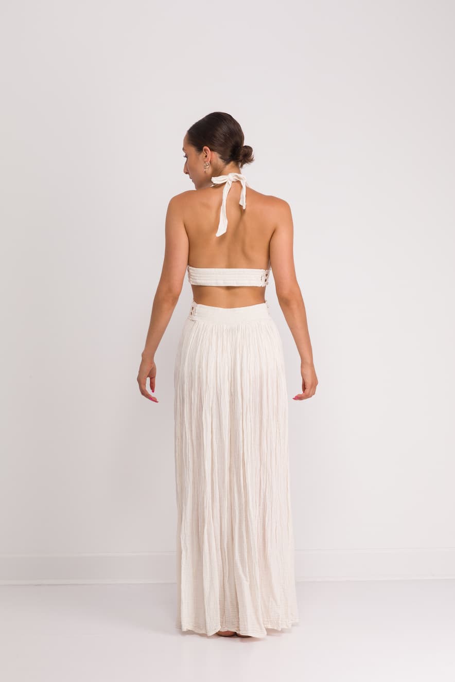 D'Artemide Phryne Crochet Dress Off White - Image 2