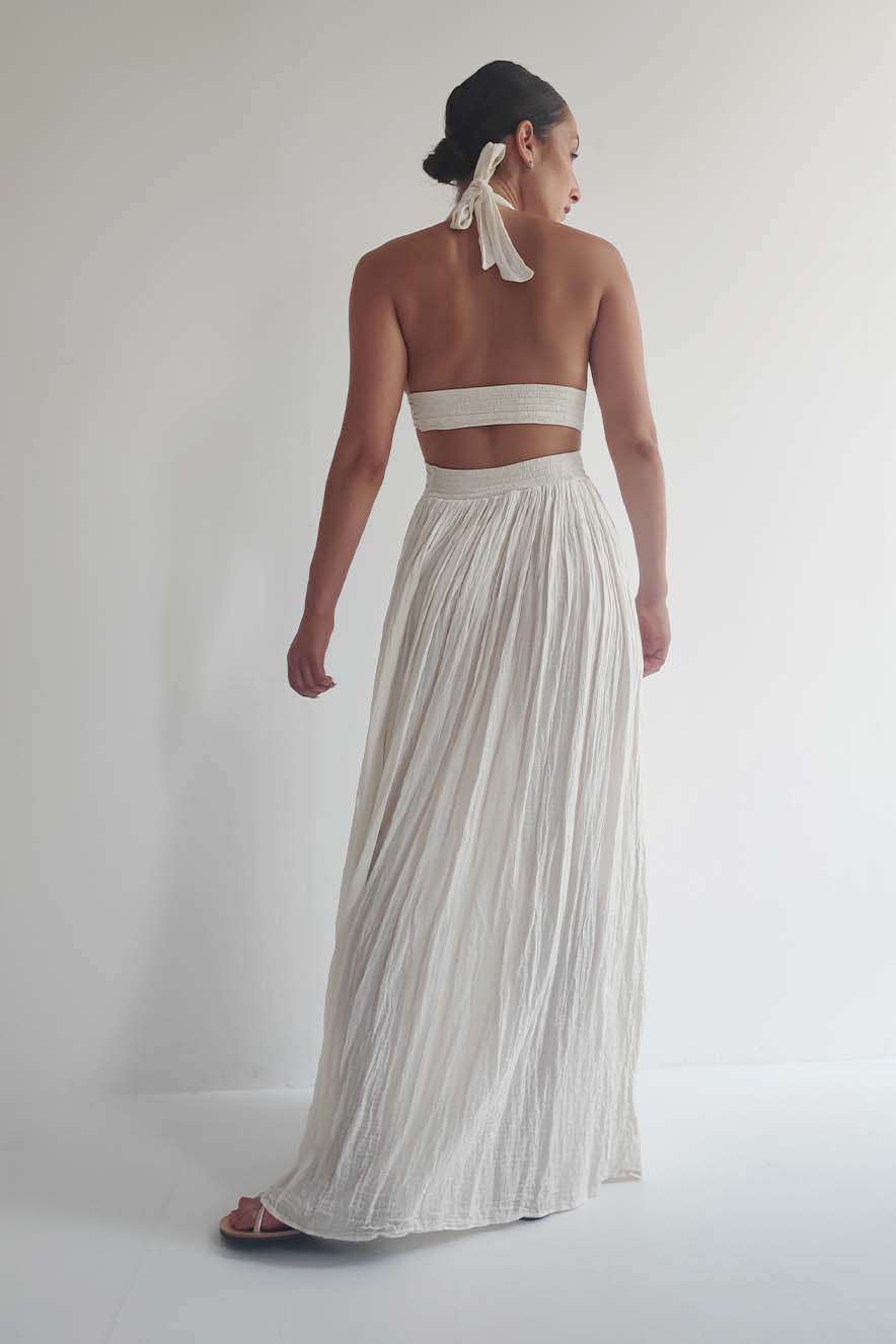 D'Artemide Phryne Crochet Dress Off White - Image 4