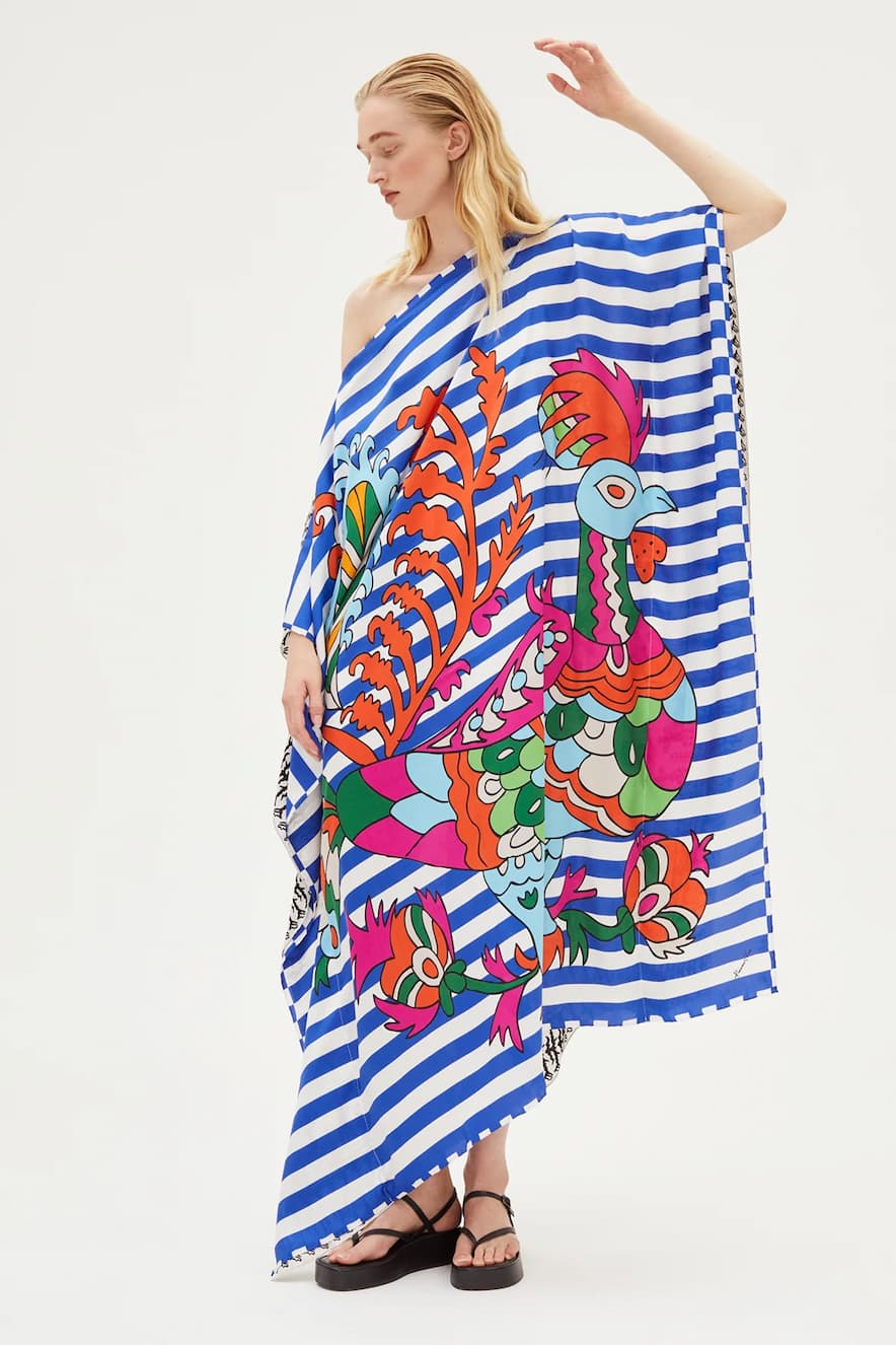 RIANNA + NINA GREEK Kaftan Luludi Naftis Blue - Image 2