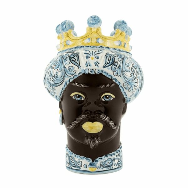 Vase Moro Man Ornate H41