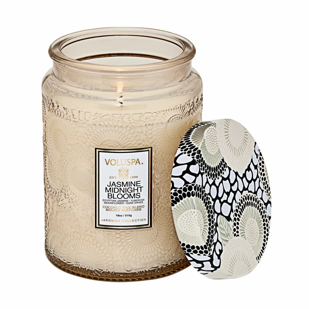 Voluspa Jasmine Midnight Large Jar Candle - Image 2