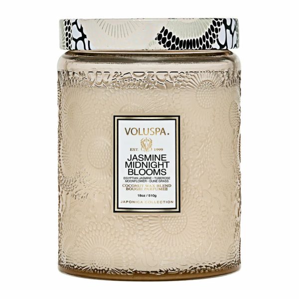Voluspa Jasmine Midnight Large Jar Candle