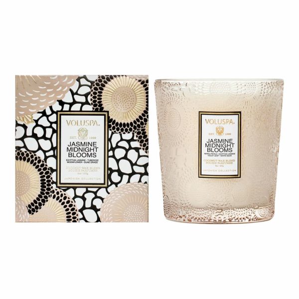 Voluspa Jasmine Midnight Blooms Classic  Candle