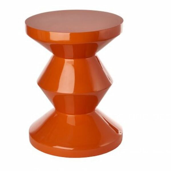 Zig Zag Stool Orange