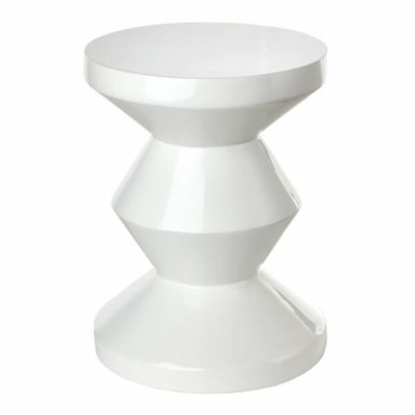 Zig Zag Stool White