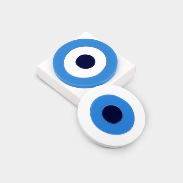 Coaster Plexi Glass Eye Set 2pcs