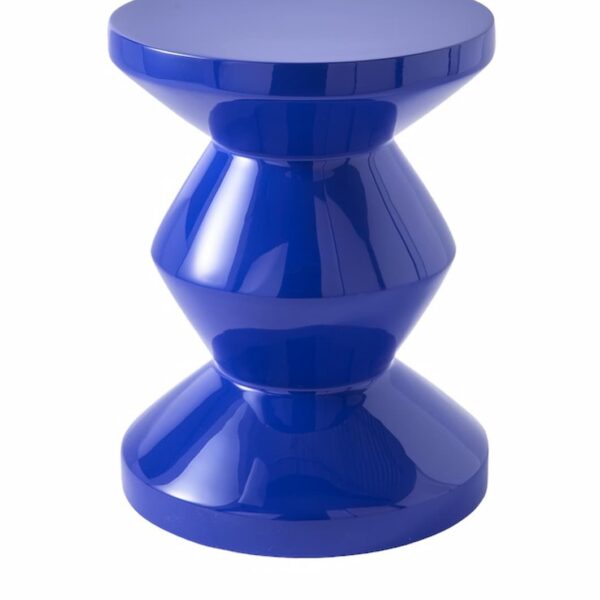 Zig Zag Stool Dark Blue