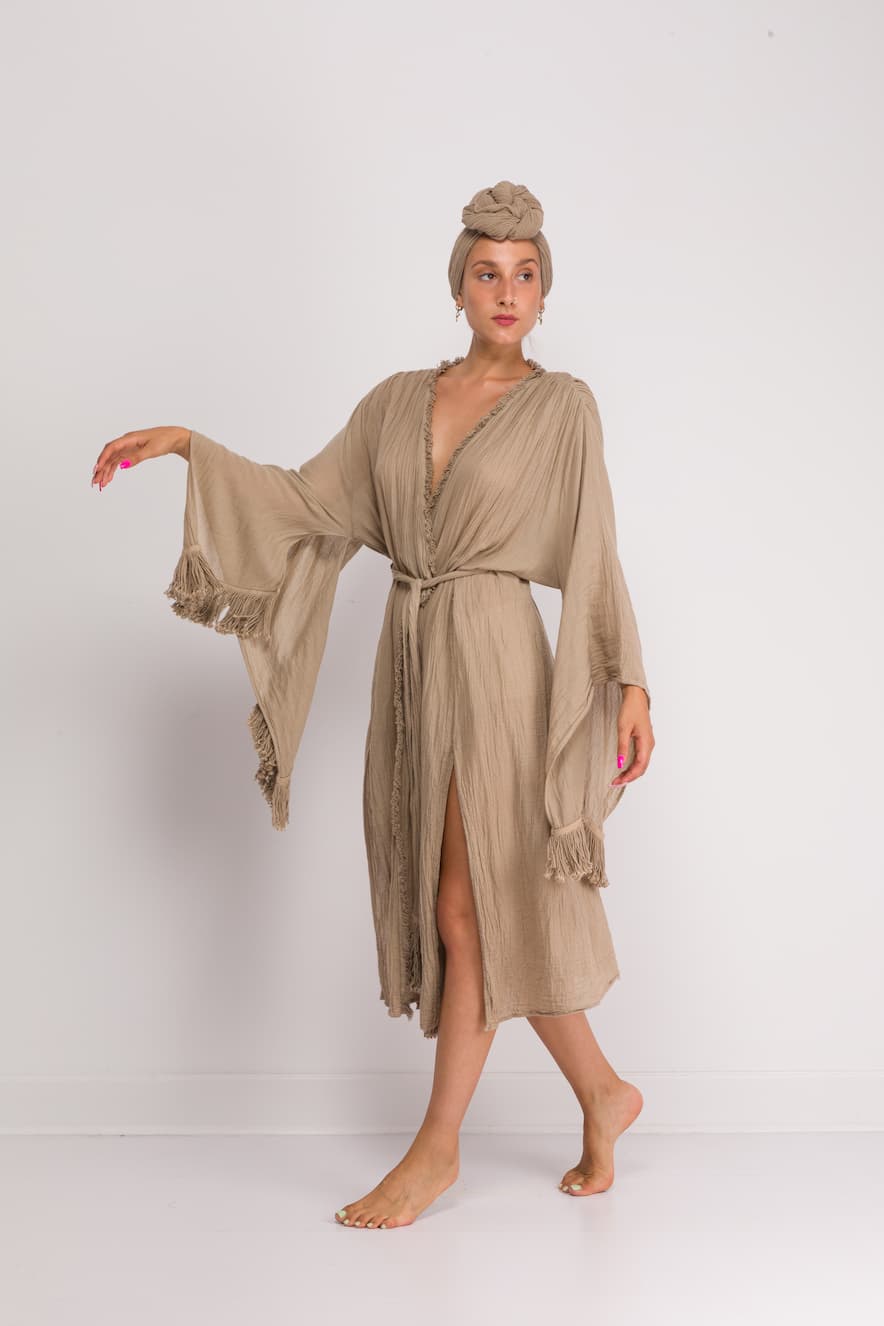 D' Artemide Cleopatra Kimono Mocha - Image 2