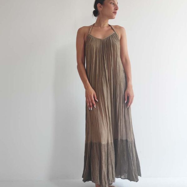 D'Artemide Nereid Maxi Dress Mocha