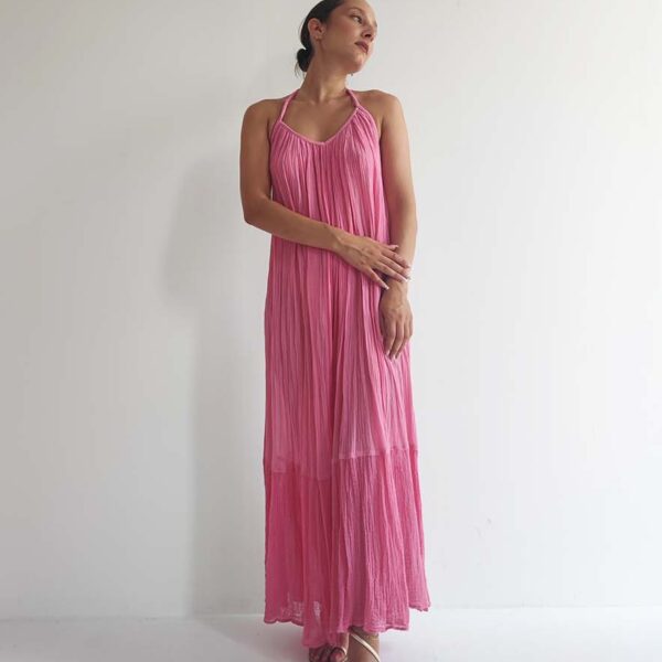 D'Artemide Nereid Maxi Dress Pink