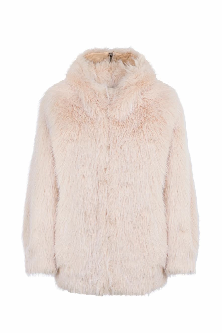 Reversible Bomber Jacket in Beige - Image 3