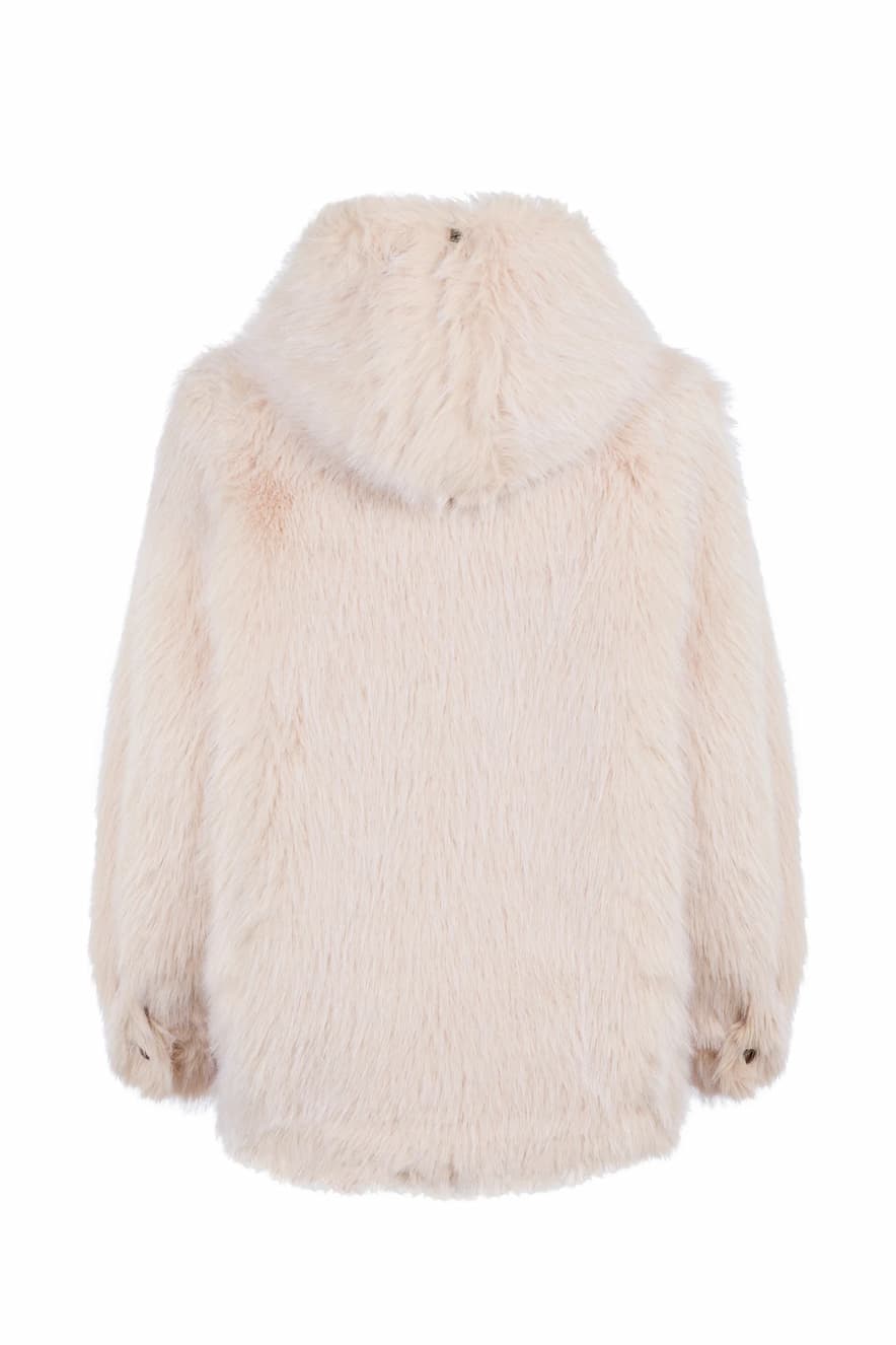 Reversible Bomber Jacket in Beige - Image 4