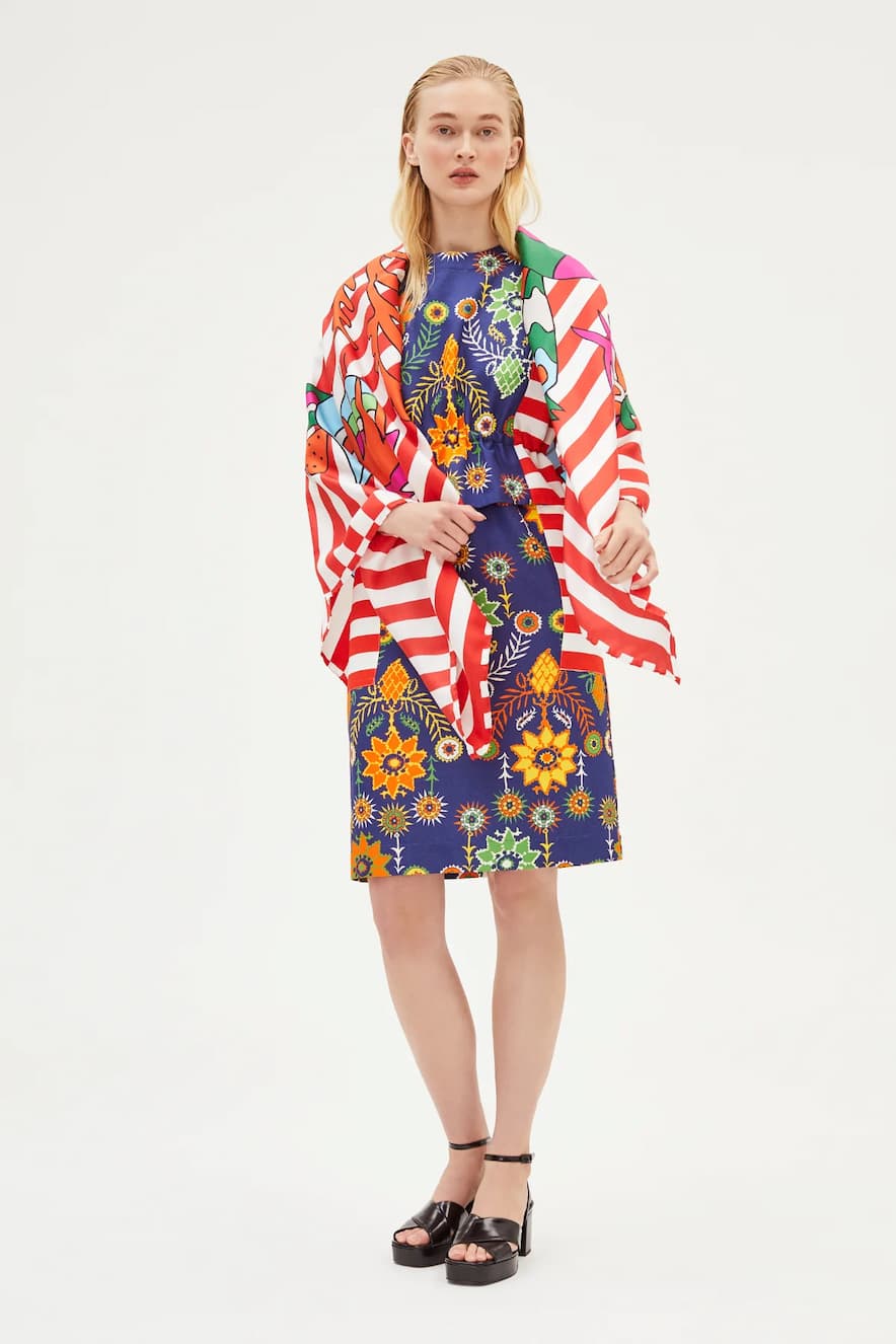 RIANNA + NINA GREEK Scarf Naftis Red - Image 2