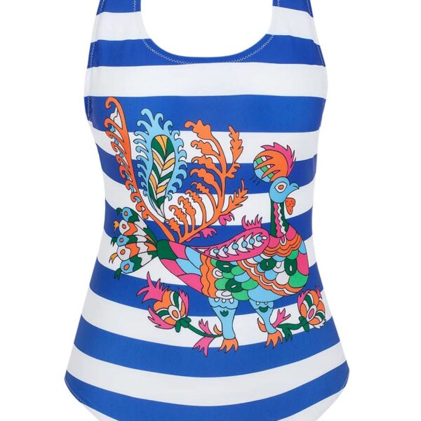 RIANNA + NINA Greek Swim Suit Naftis Blue Kokoras