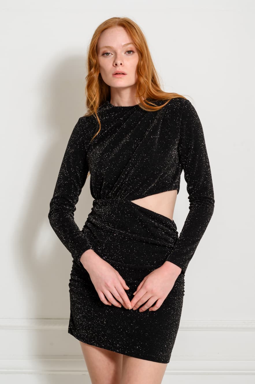 Ckontova Mini Cut Out Dress Black - Image 3