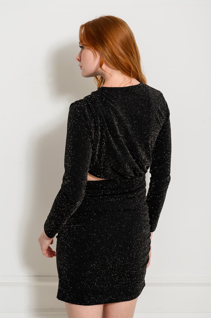 Ckontova Mini Cut Out Dress Black - Image 2