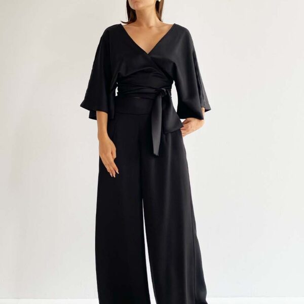 Ckontova Satin Pants Black