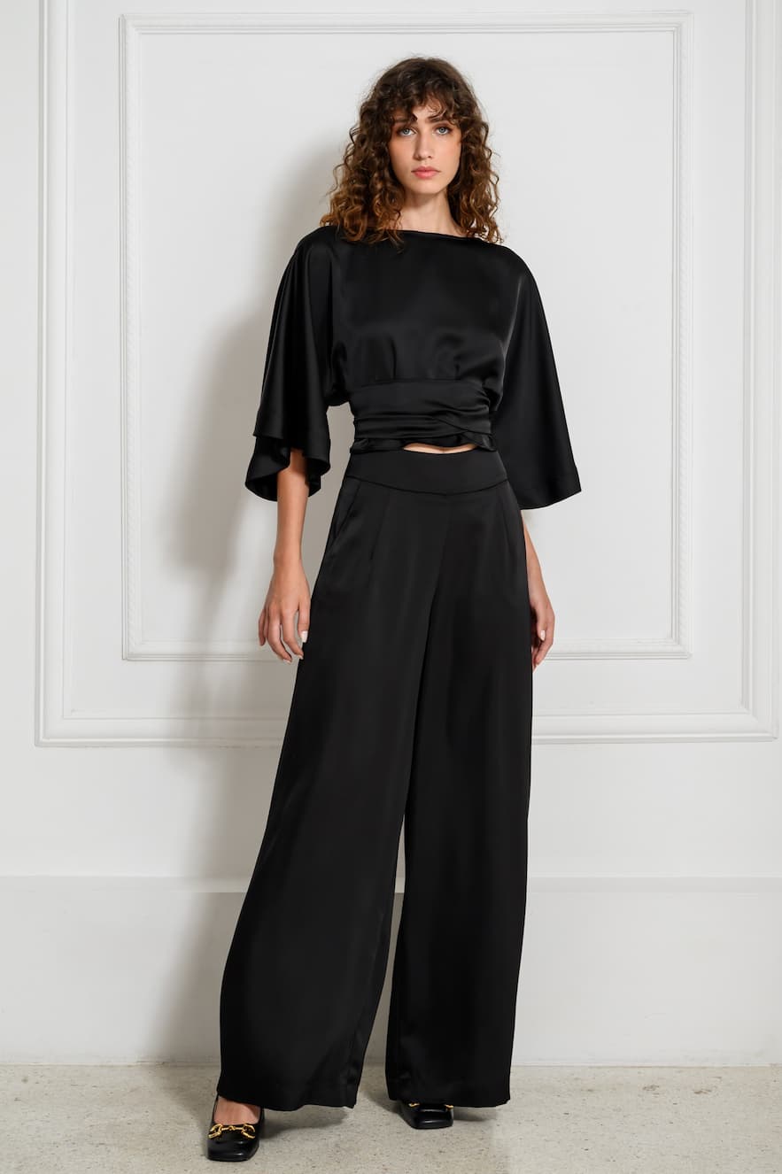 Ckontova Satin Pants Black - Image 2