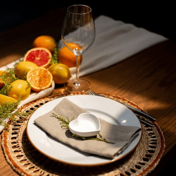 Bes Deco Heart Open Pot White