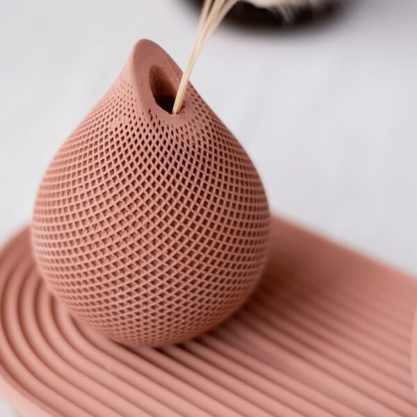 Bes Deco Drop Vase Big Terracotta Dark