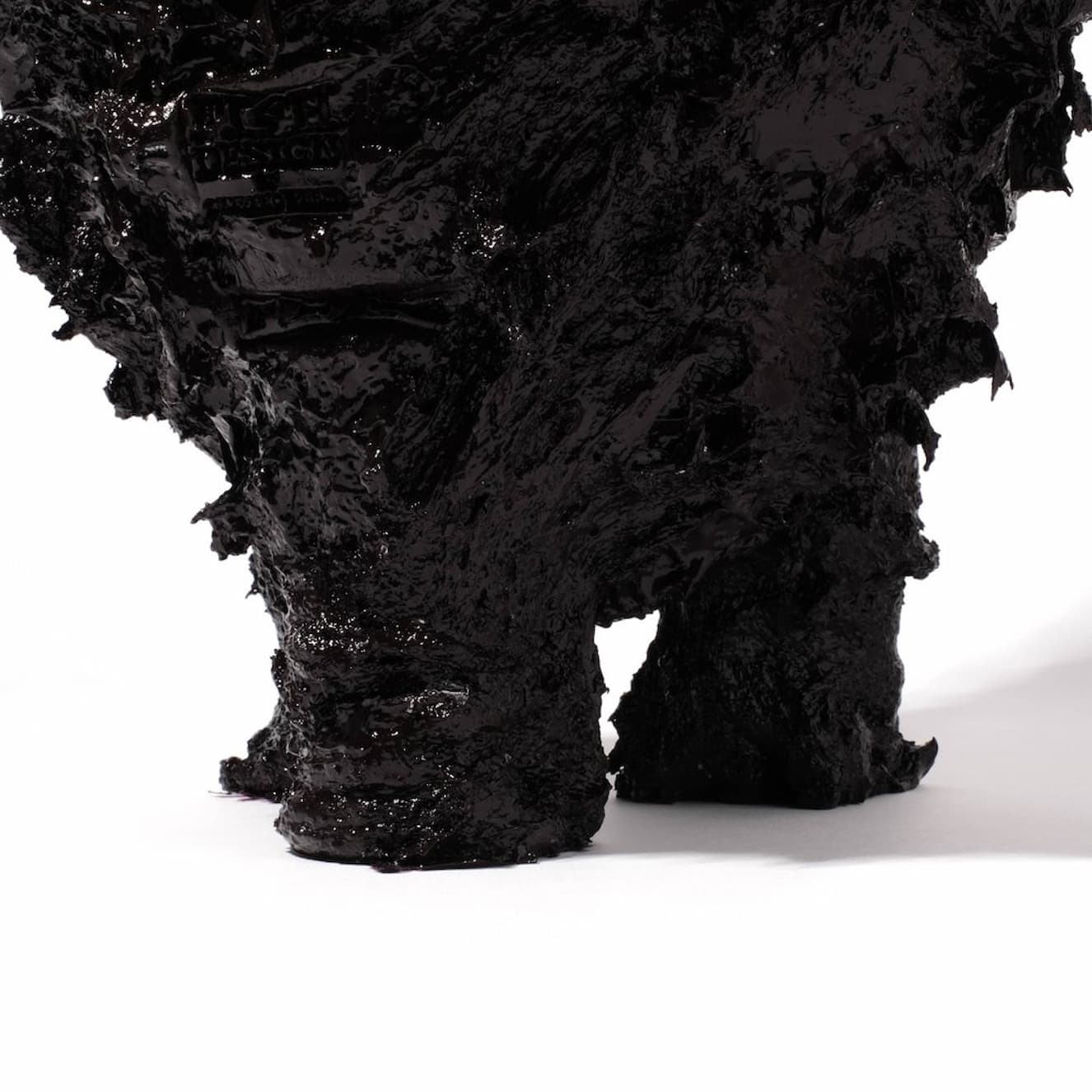 Corsi Lava Vase Matt Aubergine And Matt Fluo Yellow - Image 4