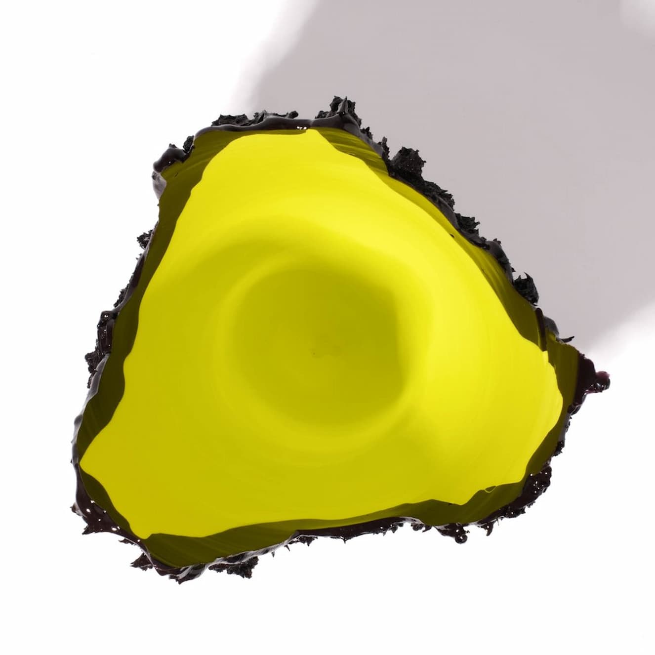 Corsi Lava Vase Matt Aubergine And Matt Fluo Yellow - Image 3