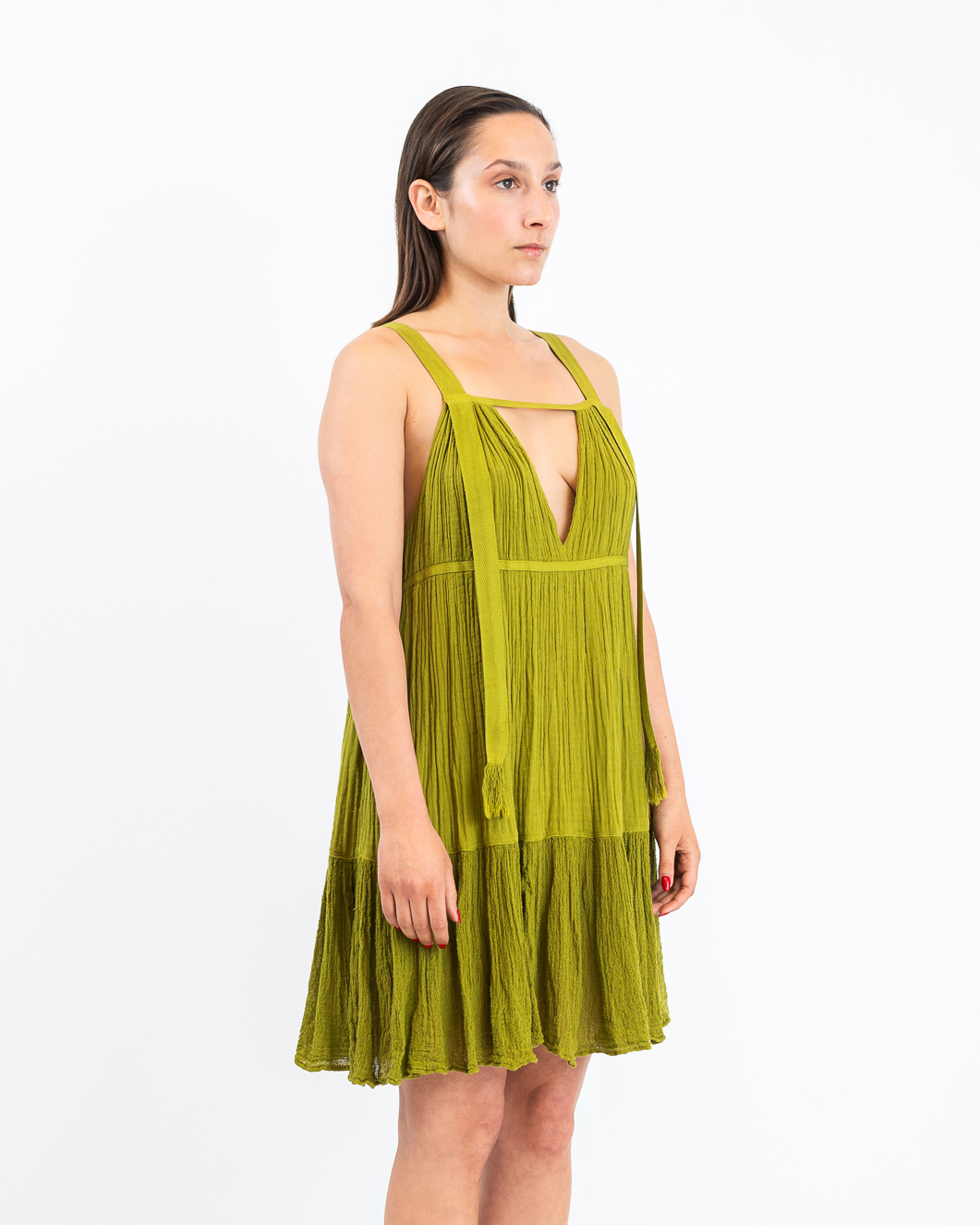 D'Artemide Dress Andromeda Mini Avocando - Image 2