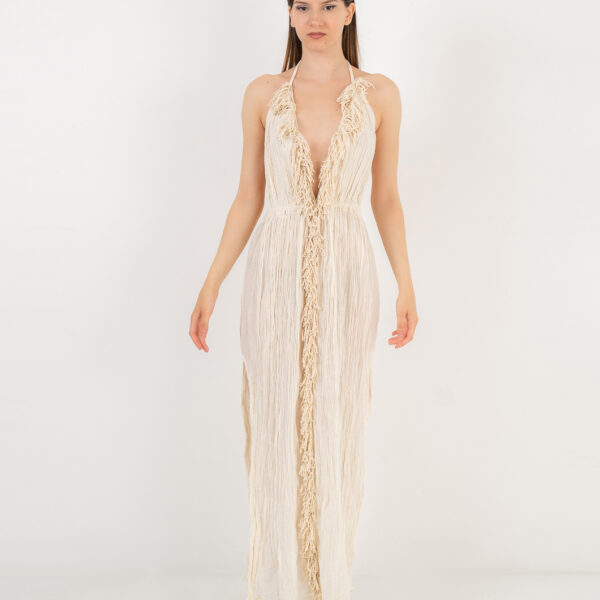 D'Artemide Long Dress Artemis Off White