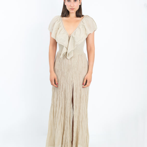 D'Artemide Long Dress Serene Sand