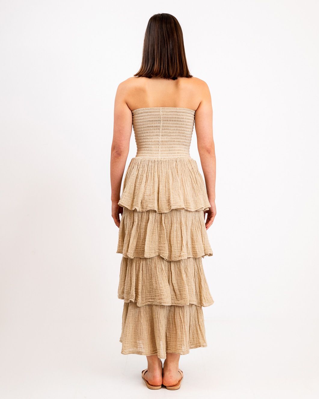 D'Artemide Maxi Dress Medusa Sand - Image 2