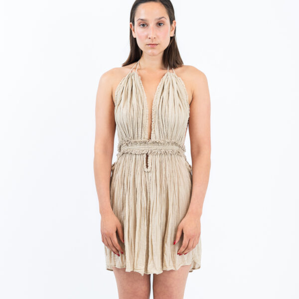 D'Artemide Mini Dress Calypso Sand