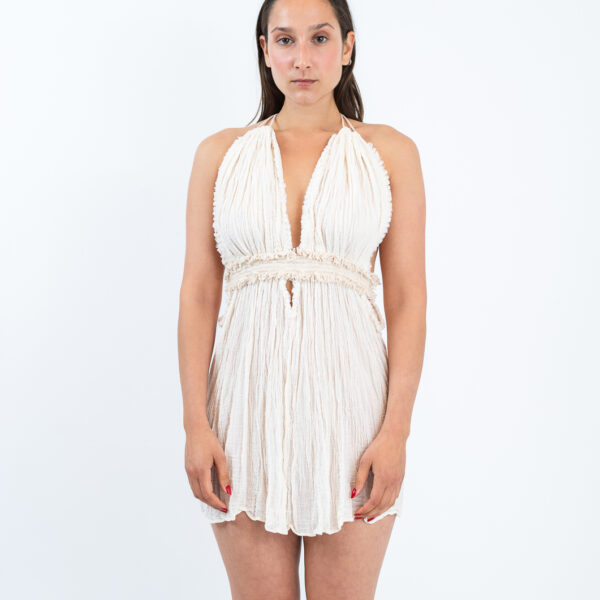 D'Artemide Mini Dress Calypso Off White