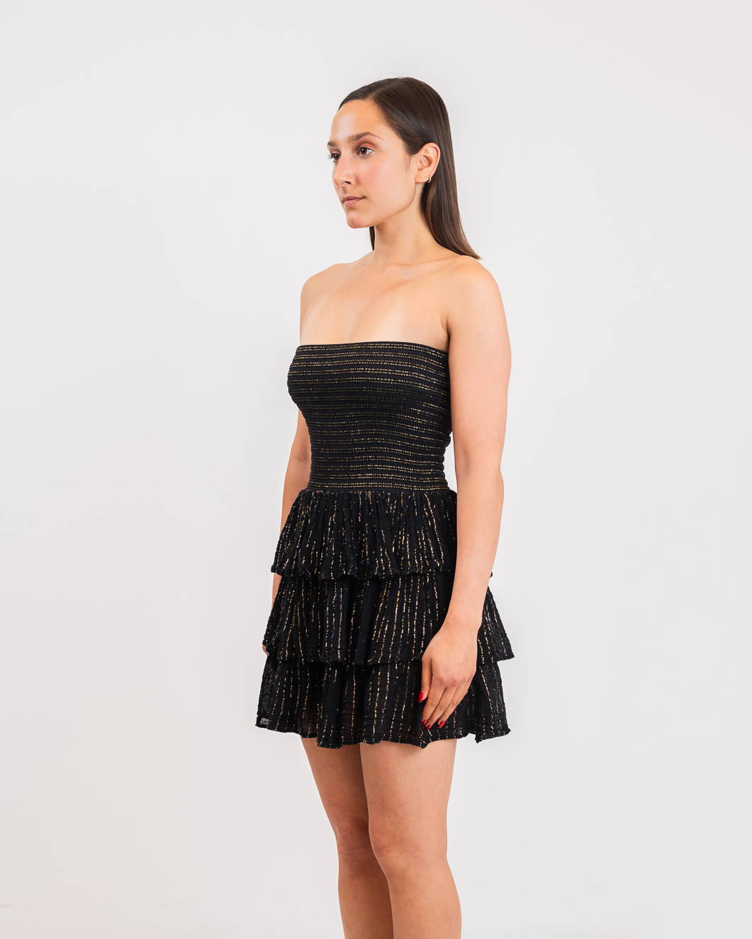 D'Artemide Mini Dress Medusa Black - Image 3