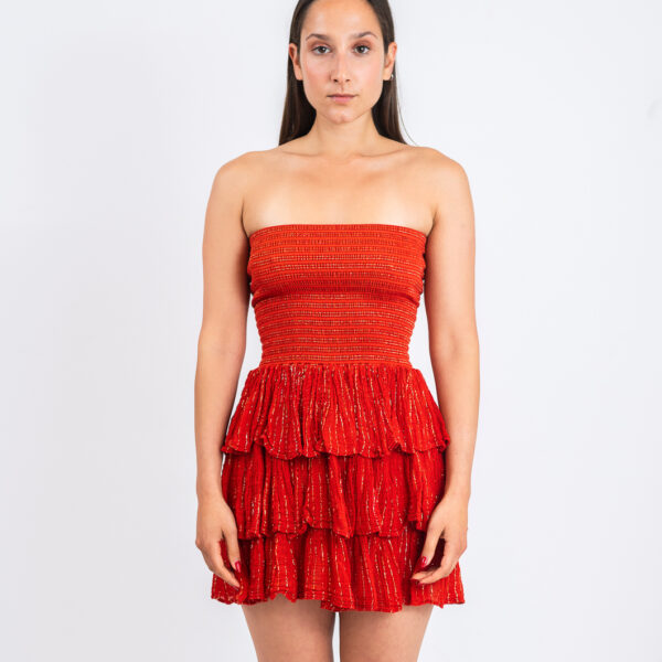 D'Artemide Mini Dress Medusa Papaya