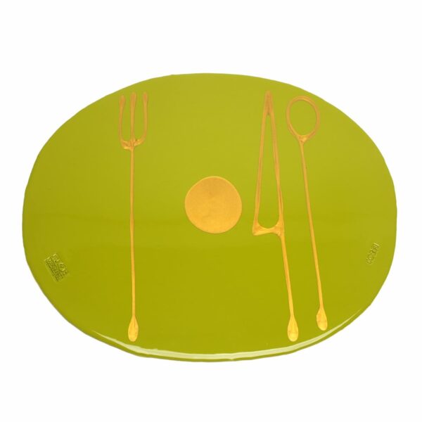 Corsi Table Mates Matt Dust Green And Gold