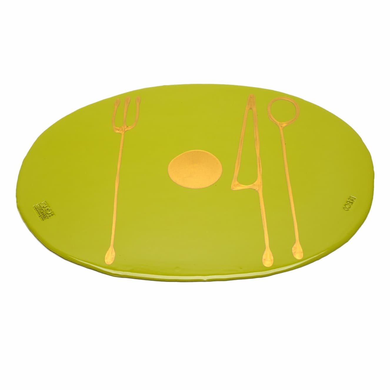 Corsi Table Mates Matt Dust Green And Gold - Image 2