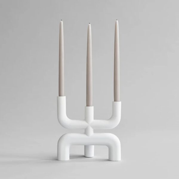 101 Copenhagen Cobra Candle Holder Bone White