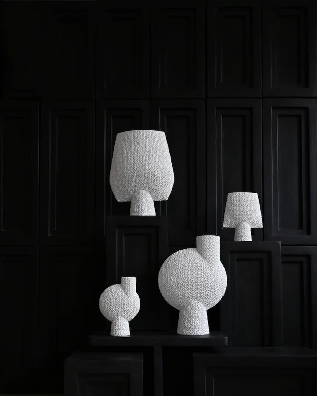 101 Copenhagen Sphere Vase Bubl Shisen Medio Bone White - Image 3