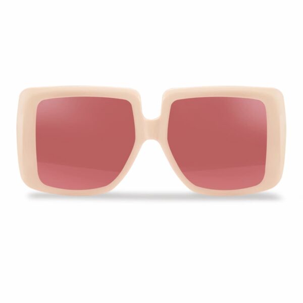 Christian Zen Elenor Sunglasses Off White