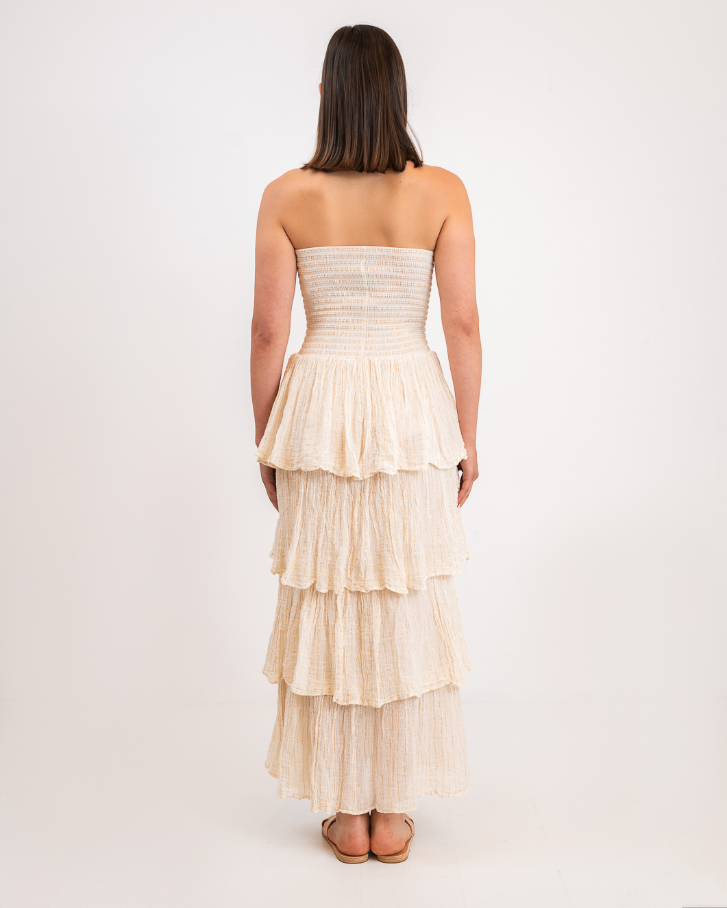 D'Artemide Maxi Dress Medusa Off White - Image 2
