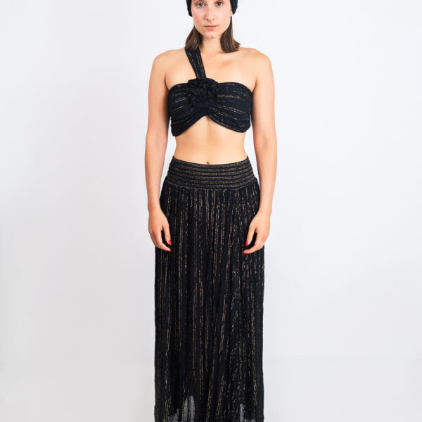 D'Artemide Rosa Top Lurex Black