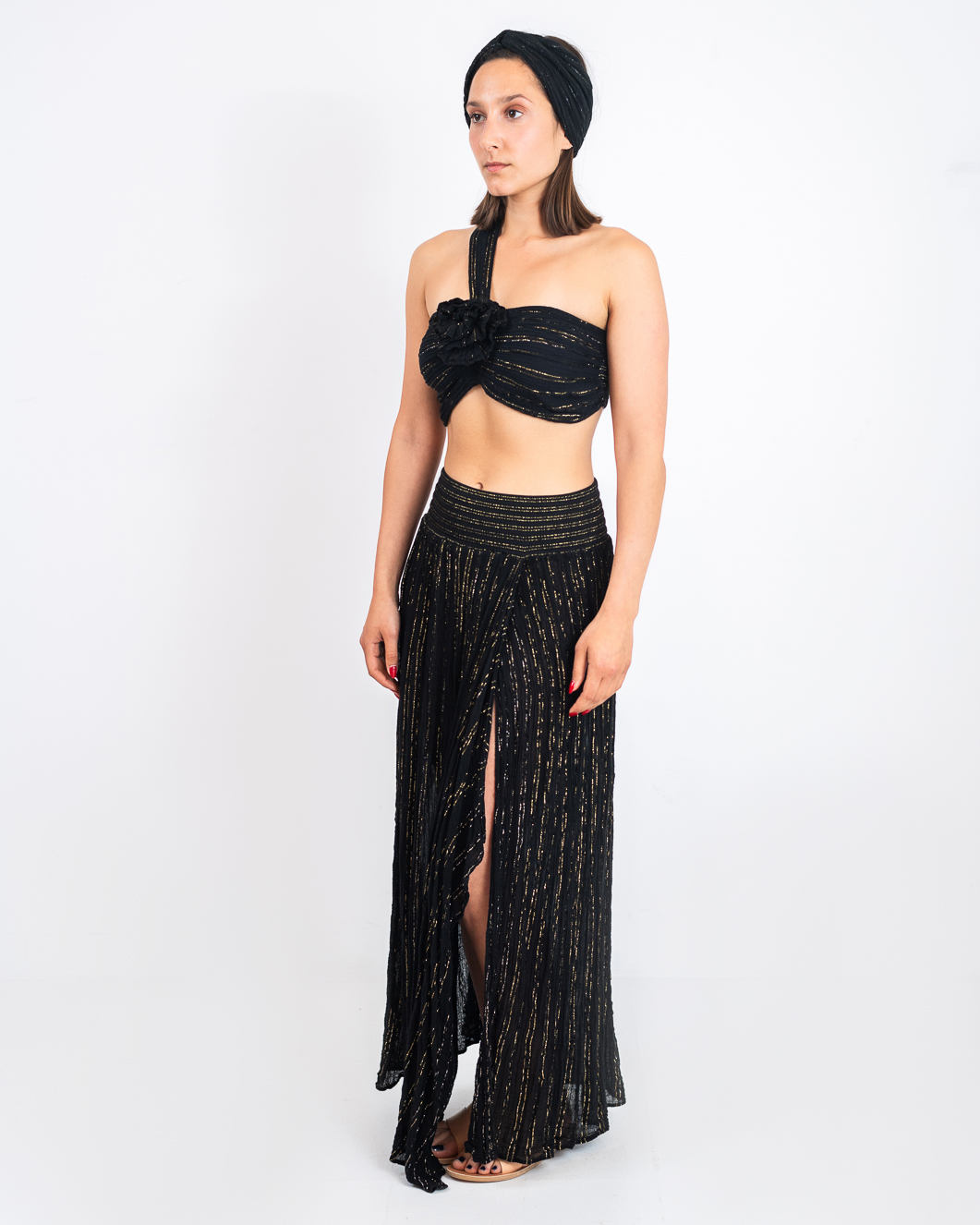 D'Artemide Rosa Top Lurex Black - Image 4