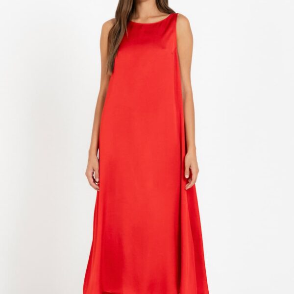 Philosophy Sleeveless Satin Dress