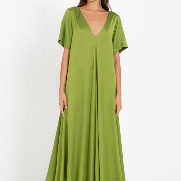 Philosophy V-Neck Satin Dress