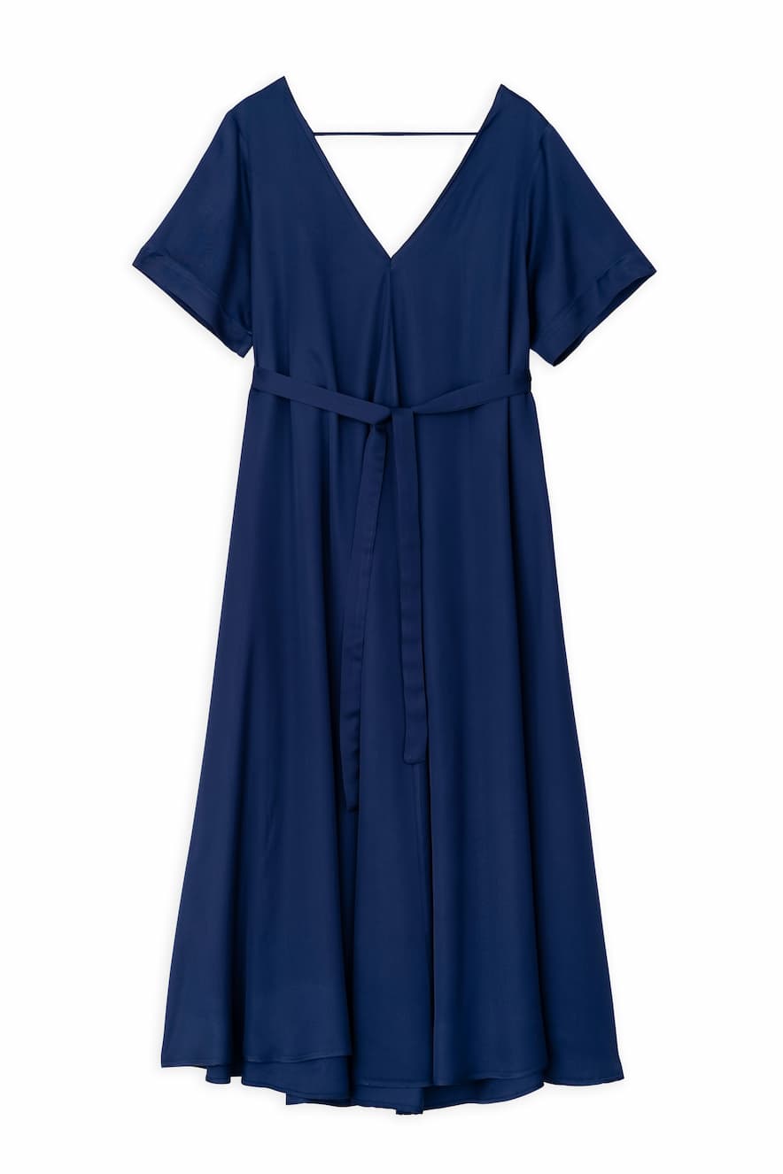 Philosophy V-Neck Satin Dress - Image 2
