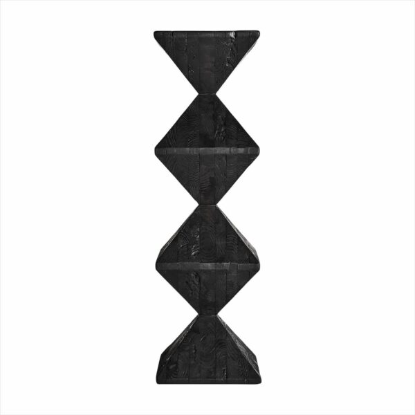 Studio Obscoura Black Column Recycled Pine Wood
